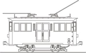 16番(HO) 京福電鉄 テキ20 電気機関車 組立キット (組立キット) (鉄道模型)