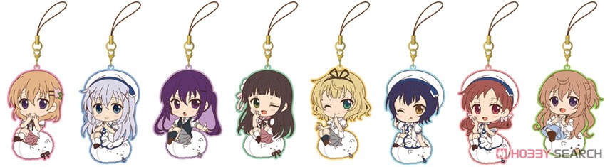 [Is the Order a Rabbit??] Rubber Strap Collection / Deremus Summer Ver. (Set of 8) (Anime Toy) Item picture9