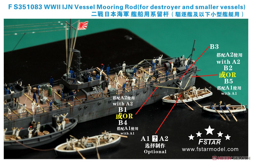 WW.II 日本海軍 小型艦艇用係船桁 (プラモデル) その他の画像1