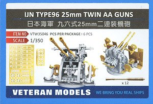日本海軍 九六式25mm 連装機銃 セット (2種照準器/防弾板付) (プラモデル)