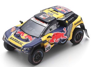Peugeot 3008 DKR No.306 PH-Sport 3rd Dakar Rally 2019 S. Loeb D. Elena (ミニカー)