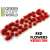 Shrubs TUFTS - 6mm Self-Adhesive - RED Flowers (Material) Item picture1