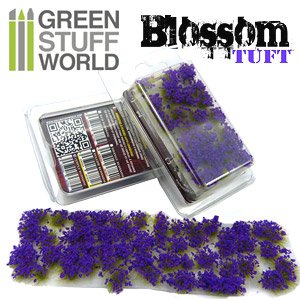 Blossom TUFTS - 6mm Self-Adhesive - Purple Flowers (Material)