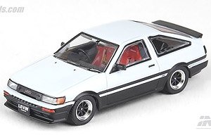 トヨタ カローラレビン AE86 ホワイト/ブラック (ミニカー)