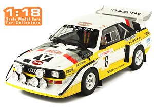 アウディ スポーツ クアトロ S1 1986年ラリーモンテカルロ #6 H.Mikkola/A.Hertz (ミニカー)