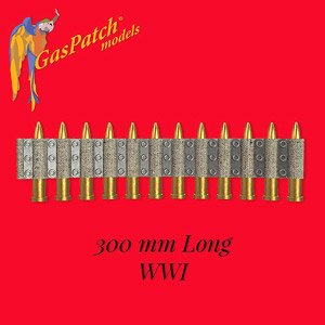 WW.I 機関銃 弾薬ベルト (レジン製) (長さ300mm) (プラモデル)