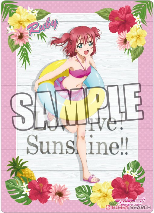 ラブライブ！サンシャイン!! B5クリア下敷き 「黒澤ルビィ」 SUMMER Ver. (キャラクターグッズ) 商品画像1