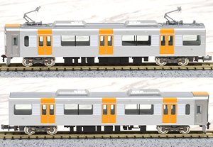 Hanshin Series 1000 (w/`Taisetsu` ga Gyutto. Mark) Lead Car Two Car Set (without Motor) (2-Car Set) (Pre-Colored Completed) (Model Train)