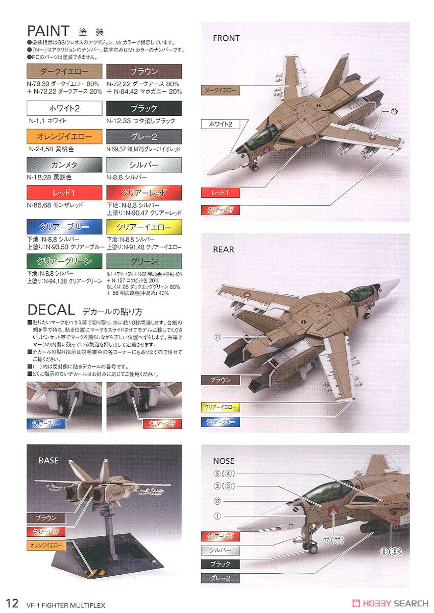 VF-1 ［A / J / S］ ファイター マルチプレックス (プラモデル) 塗装3