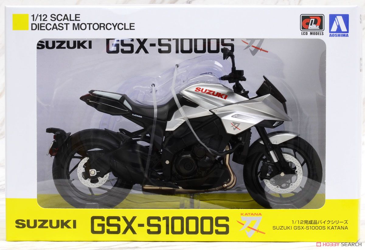 SUZUKI GSX-S1000S KATANA メタリックミスティックシルバー (ミニカー) パッケージ1