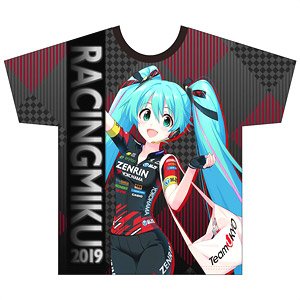 レーシングミク 2019 TeamUKYO 応援ver. フルグラフィックTシャツ 【XLサイズ】 (キャラクターグッズ)
