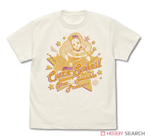 スター☆トゥインクルプリキュア キュアソレイユ Tシャツ VANILLA WHITE M (キャラクターグッズ) 商品画像1