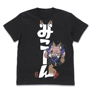 Fate/EXTELLA LINK 玉藻の みこーん！Tシャツ BLACK M (キャラクターグッズ)
