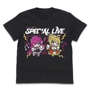 Fate/Extella Link Elisabeth & Nero Special Live T-Shirts Black S (Anime Toy)