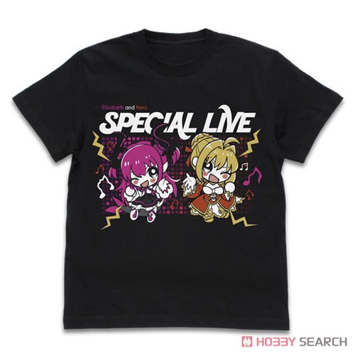 Fate/Extella Link Elisabeth & Nero Special Live T-Shirts Black M (Anime Toy) Item picture1