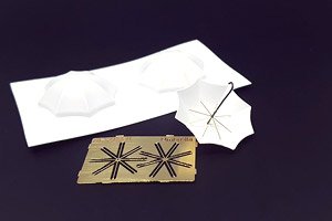 Umbrella (2 Pieces) (Resin + Photo-Etched Kit) (Plastic model)