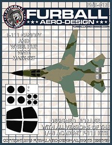 F-111 キャノピー&ホイールハブ用 マスクセット (プラモデル)
