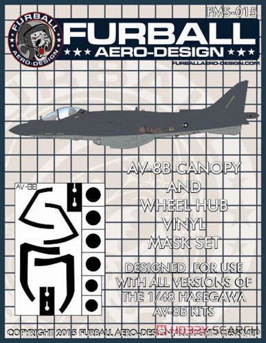 AV-8B キャノピー&ホイールハブ用 マスクセット (プラモデル) パッケージ1