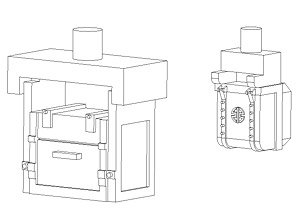 1/80(HO) Battery Box & Charger (Model Train)