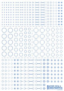 アクセントデカール A ブルー (1枚入) (素材)
