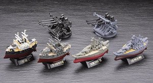miniQ Miniature Cube World Ship Deformed 4 Combined Fleet Flagship Yamato / Mikasa Ver. (Set of 8) (Shokugan)