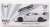 LB★WORKS Nissan GT-R R35 タイプ1 リアウイング バージョン 1+2 ホワイト (左ハンドル) (ミニカー) パッケージ1