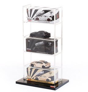 Mini GT Acrylic Display Case (for 5cars) (15.5 X 10.5 X 27cm) (Case, Cover)