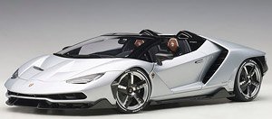 Lamborghini Centenario Roadster (Matte Metallic Silver) (Diecast Car)