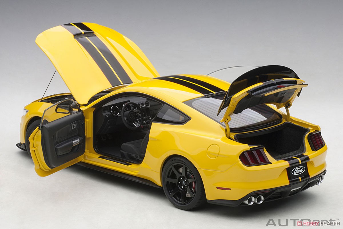 Ford Shelby GT350R (Yellow / Black Stripe) (Diecast Car) Item picture5