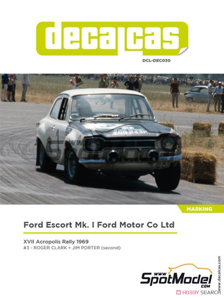 フォード・エスコート RS1600 Mk.I アクロポリス・ラリー 1969 デカールセット (デカール) パッケージ1