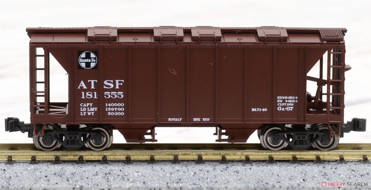 カバードホッパー (AT&SF、CB&Q、C&O、UP) 8両セット ★外国形モデル (鉄道模型) 商品画像2
