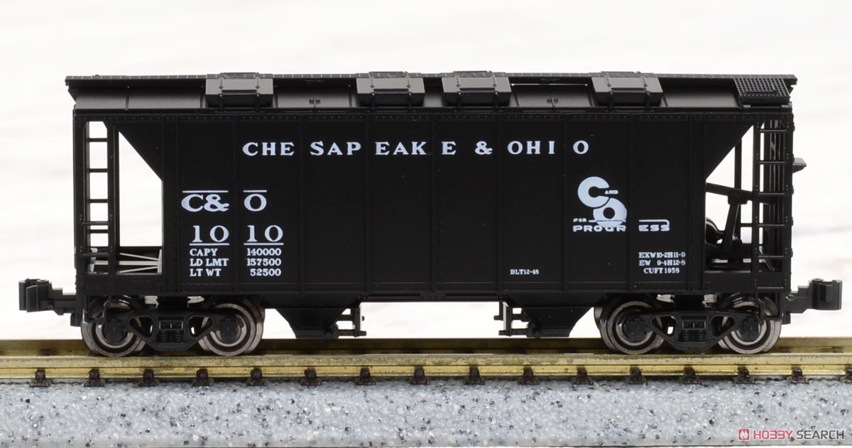カバードホッパー (AT&SF、CB&Q、C&O、UP) 8両セット ★外国形モデル (鉄道模型) 商品画像9