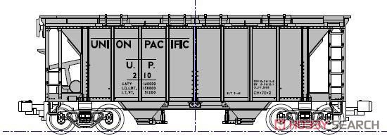 カバードホッパー (AT&SF、CB&Q、C&O、UP) 8両セット ★外国形モデル (鉄道模型) その他の画像4