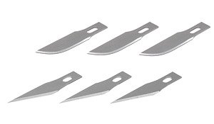 HG Multi-Knife Holder Dedicated Blade Set (Straight Blade x 3 Pieces / Curved Blade x 3 Pieces) (Hobby Tool)