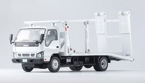 TLV-N191a Isuzu ELF Hanamidai Auto Safety Loader Big Wide (White) (Diecast Car)
