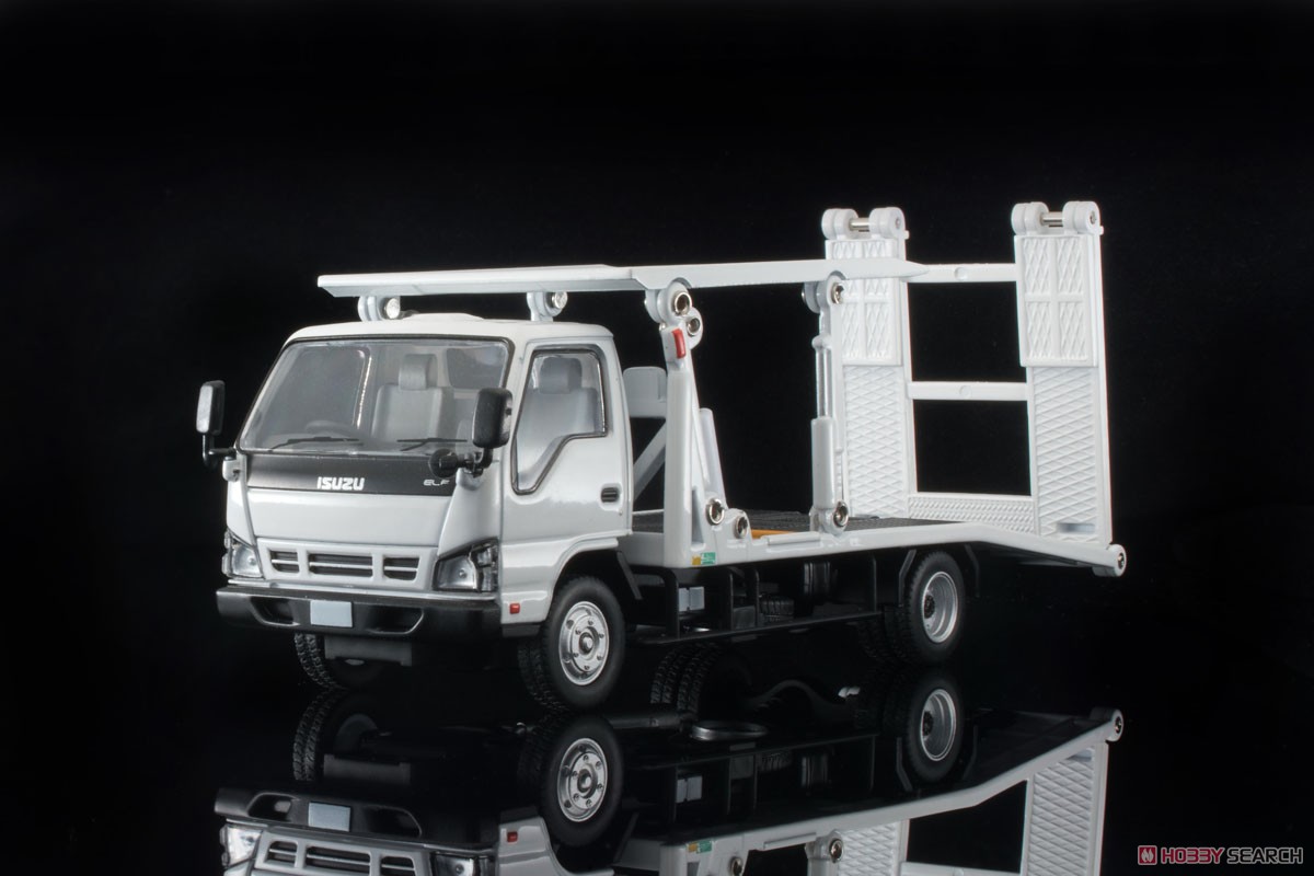 TLV-N191a Isuzu ELF Hanamidai Auto Safety Loader Big Wide (White) (Diecast Car) Item picture1