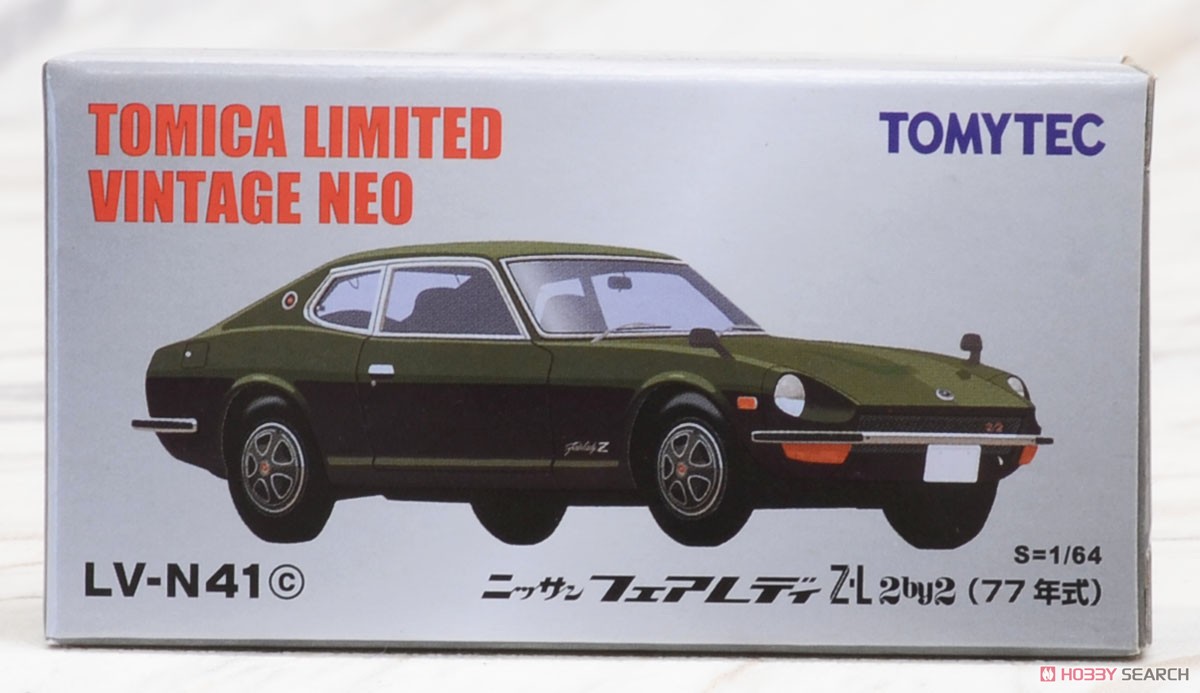 TLV-N41c Nissan Fairlady Z-L 2 by 2 (Green) (Diecast Car) Package1