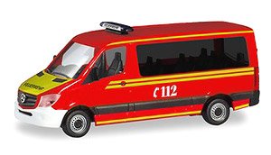 (HO) メルセデスベンツ スプリンター バス FD `MZF ミュンヘン消防署` (鉄道模型)