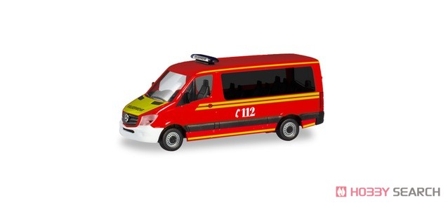 (HO) メルセデスベンツ スプリンター バス FD `MZF ミュンヘン消防署` (鉄道模型) その他の画像1