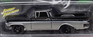Street Freaks - Release 4 - 1959 Chevy El Camino Gloss Black and Charcoal Metallic (ミニカー)