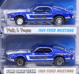 Johnny Lightning 2-Pack Special 1969 Ford Mustang Platt&Payne Ford Drag Team (Diecast Car)