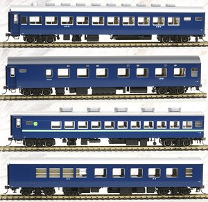 1/80(HO) J.N.R. Series 10 Passenger Car (Night Express) Set (4-Car Set) (Model Train)