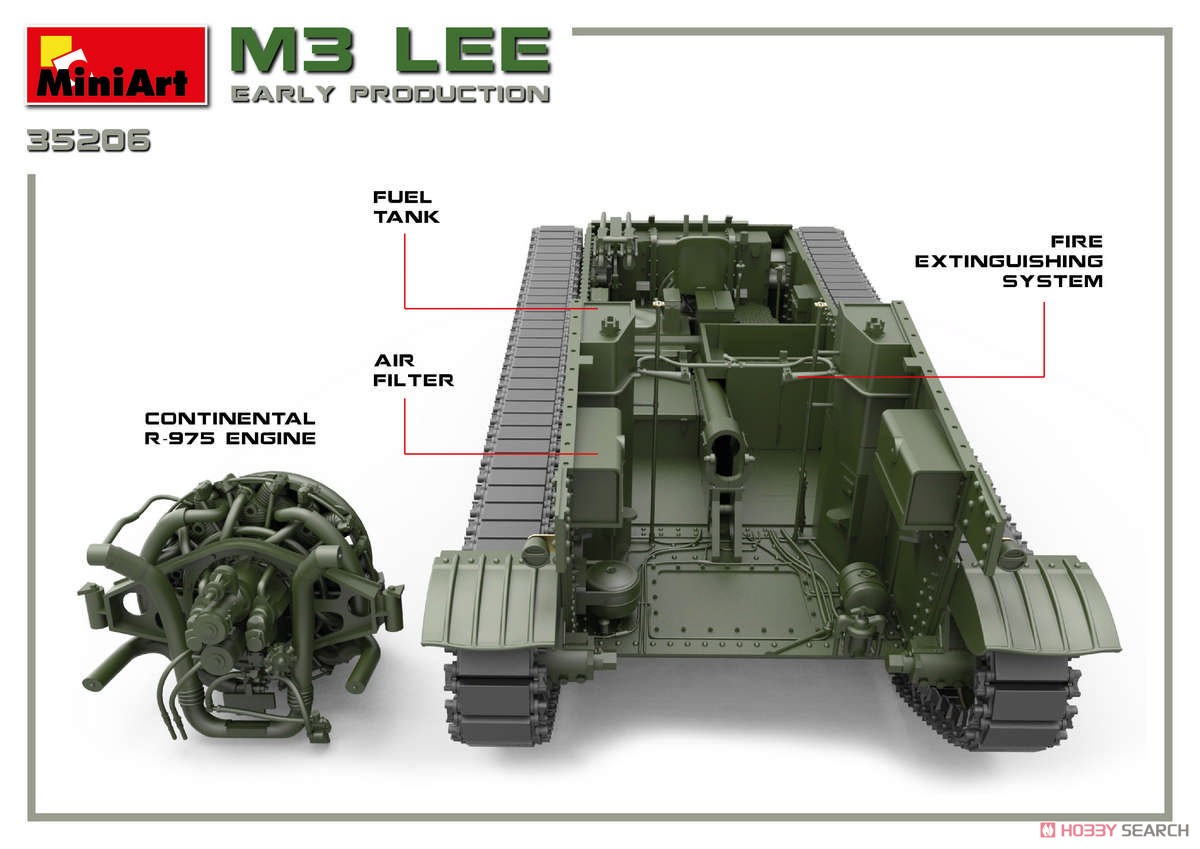 M3リー 初期型 フルインテリア (内部再現) (プラモデル) その他の画像18