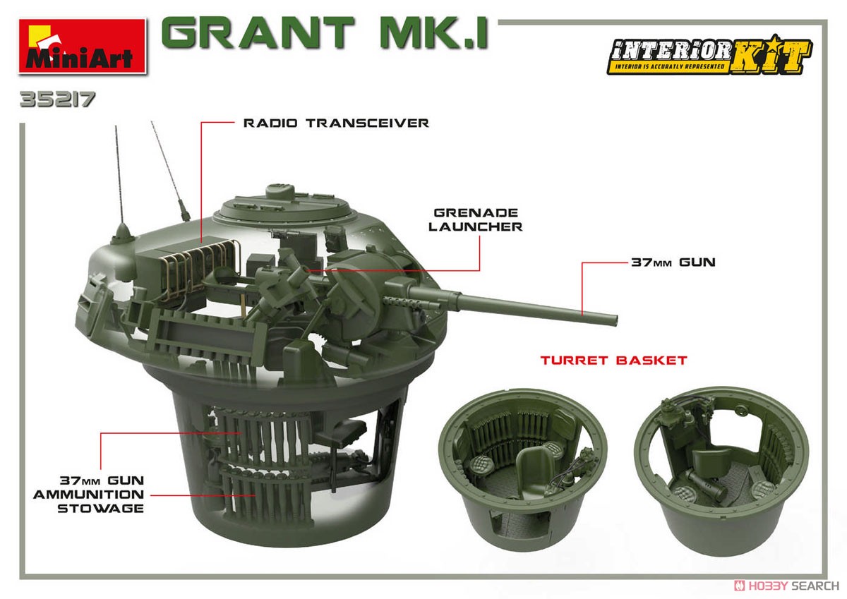 Grant Mk.I Interior Kit (Plastic model) Other picture4