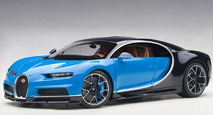 Bugatti Chiron 2017 (French Blue / Dark Blue) (Diecast Car)