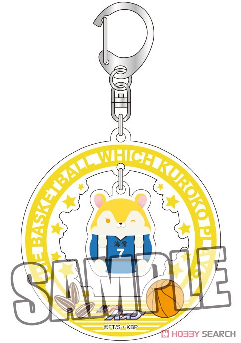 Kuroko`s Basketball Acrylic Key Ring w/Charm [Ryota Kise] Mochi-mochi Hamster Collection Ver. (Anime Toy) Item picture1