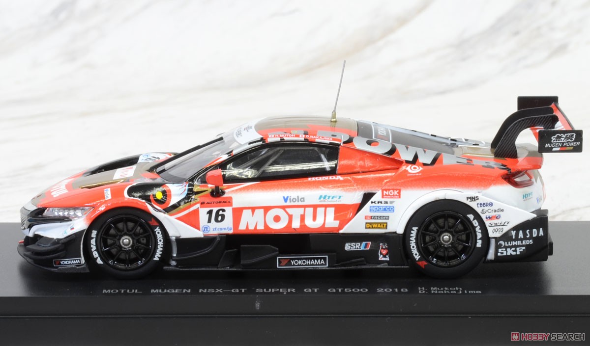 MOTUL MUGEN NSX-GT SUPER GT GT500 2018 No.16 (ミニカー) 商品画像3