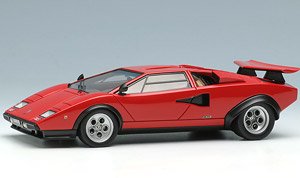 Lamborghini Countach LP400/500S `Walter Wolf` Ch.1120148 1975 (Remasterd) レッド (ラリーレーシングステッカー) (ミニカー)