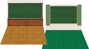 Diorama Sheet EX F007 Classroom Set A (Fashion Doll)