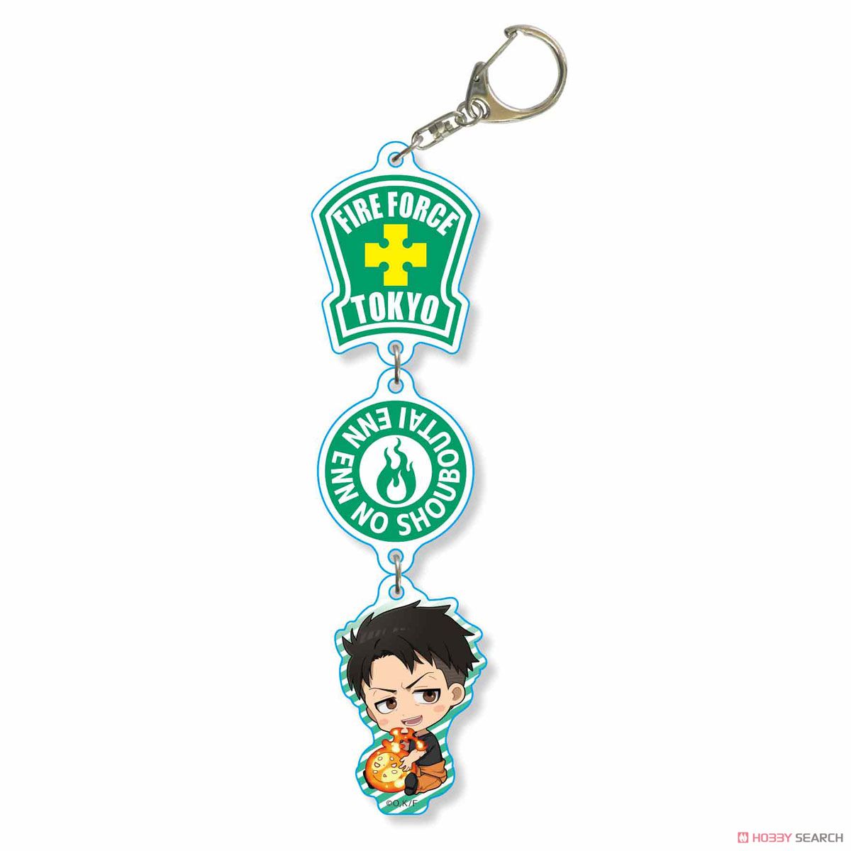Gyugyutto Three Concatenation Key Ring Fire Force/Akitaru Obi (Anime Toy) Item picture1